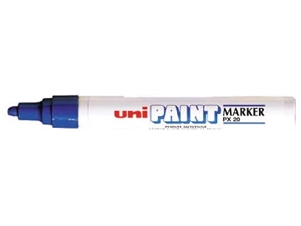 Een Uni Paint Marker PX-20 blauw koop je bij Muys Kantoor & Kado