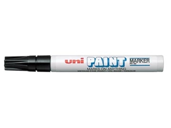 Een Uni Paint Marker PX-20 zwart koop je bij Muys Kantoor & Kado