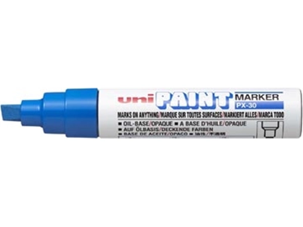 Een Uni Paint Marker PX-30 blauw koop je bij Muys Kantoor & Kado