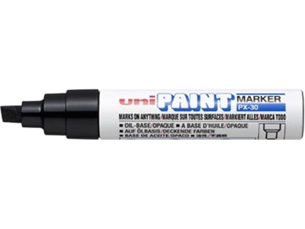 Een Uni Paint Marker PX-30 zwart koop je bij Muys Kantoor & Kado