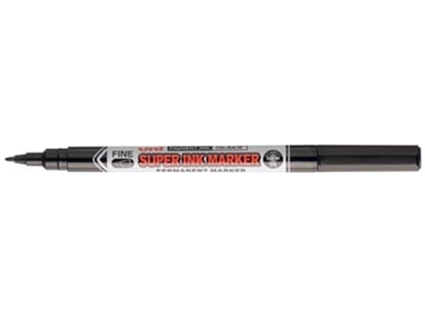 Een Uni-ball permanent marker Super Ink zwart koop je bij Muys Kantoor & Kado