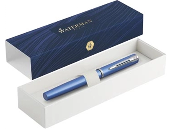 Een Waterman vulpen Allure, fijne punt, giftbox, blauw koop je bij Muys Kantoor & Kado