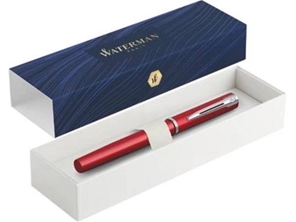 Een Waterman vulpen Allure, fijne punt, giftbox, rood koop je bij Muys Kantoor & Kado