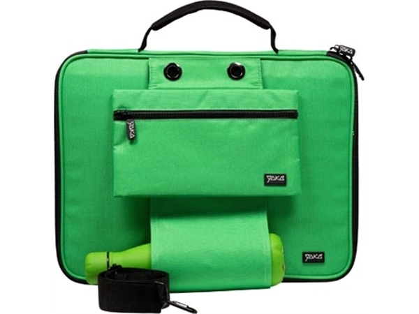 Een Yaka laptoptas voor 15,6 inch laptop, groen koop je bij Muys Kantoor & Kado