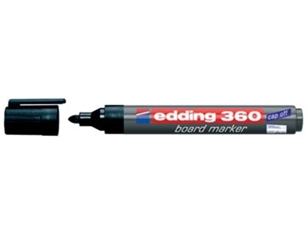 Een edding whiteboardmarker 360 zwart koop je bij Muys Kantoor & Kado