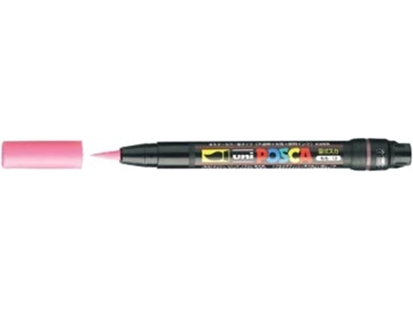 Een uni-ball Paint Marker op waterbasis Posca Brush roze koop je bij Muys Kantoor & Kado