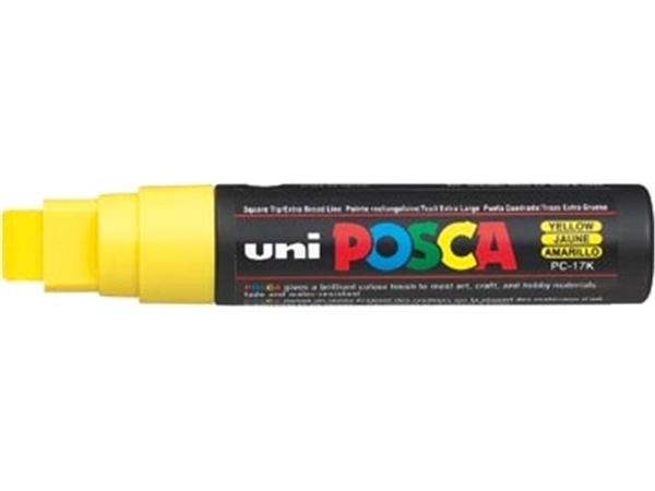 Een uni-ball Paint Marker op waterbasis Posca PC-17K geel koop je bij Muys Kantoor & Kado