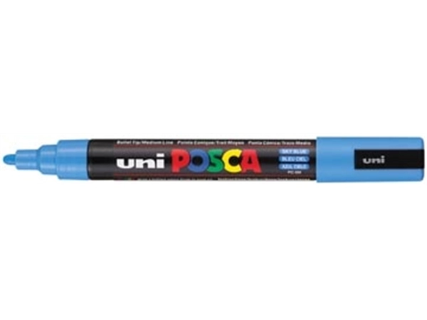 Een uni-ball Paint Marker op waterbasis Posca PC-5M hemelsblauw koop je bij Muys Kantoor & Kado