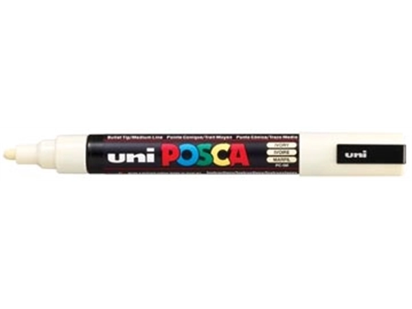 Een uni-ball Paint Marker op waterbasis Posca PC-5M ivoor koop je bij Muys Kantoor & Kado