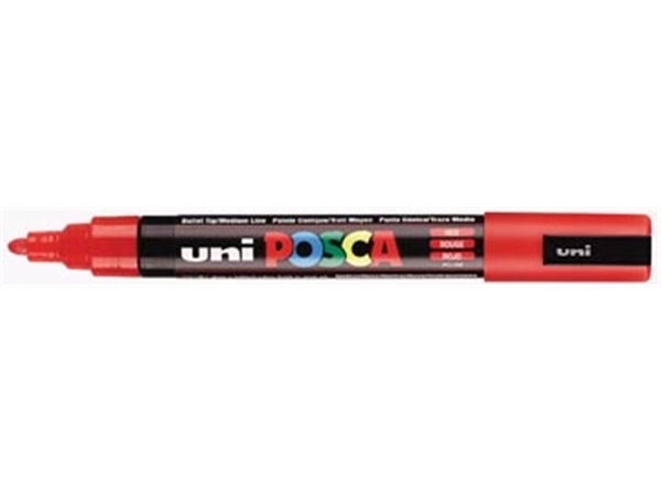 Een uni-ball Paint Marker op waterbasis Posca PC-5M rood koop je bij Muys Kantoor & Kado