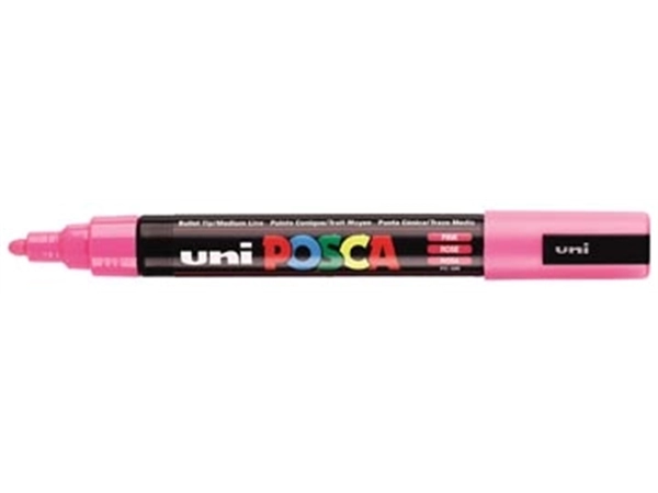 Een uni-ball Paint Marker op waterbasis Posca PC-5M roze koop je bij Muys Kantoor & Kado