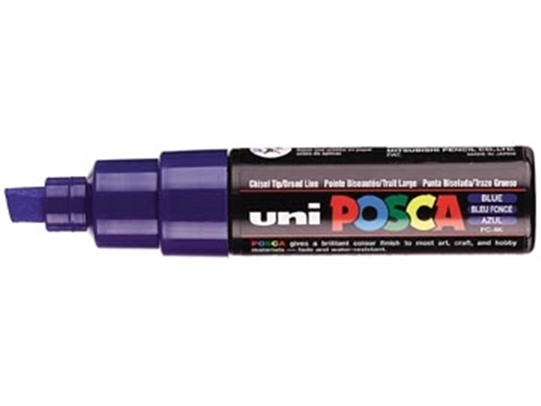 Een uni-ball Paint Marker op waterbasis Posca PC-8K donkerblauw koop je bij Muys Kantoor & Kado