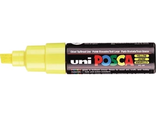 Een uni-ball Paint Marker op waterbasis Posca PC-8K geel koop je bij Muys Kantoor & Kado