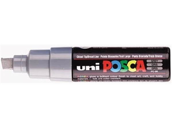 Een uni-ball Paint Marker op waterbasis Posca PC-8K grijs koop je bij Muys Kantoor & Kado