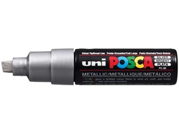 Een uni-ball Paint Marker op waterbasis Posca PC-8K zilver koop je bij Muys Kantoor & Kado