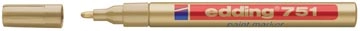 Een Edding paintmarker e-751 Professional goud, op blister koop je bij Muys Kantoor & Kado