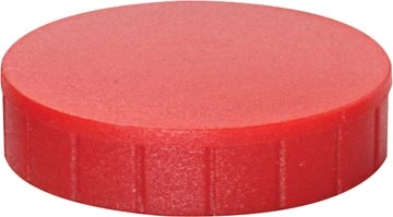 Een MAUL magneet Solid, 32 mm, trekkracht 800 gr, doos van 10 stuks, rood koop je bij Muys Kantoor & Kado