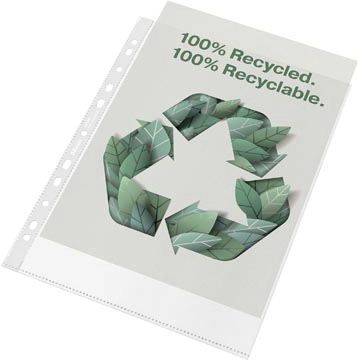 Een Esselte geperforeerde showtas, 100 % gerecycleerd, ft A4, 70 micron, doos van 100 stuks koop je bij Muys Kantoor & Kado