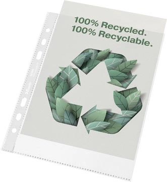 Een Esselte geperforeerde showtas, 100 % gerecycleerd, ft A5, 70 micron, doos van 100 stuks koop je bij Muys Kantoor & Kado