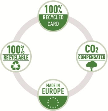 Een Esselte No.1 ordner CO2 Gecompenseerd A4, 7,5 cm, rood koop je bij Muys Kantoor & Kado