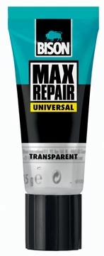 Een Bison lijm Max Repair Universal, blister met tube van 45 g koop je bij Muys Kantoor & Kado