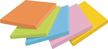 Een Post-it Super Sticky notes Boost, 90 vel, ft 76 x 76 mm, geassorteerde kleuren, pak van 5 blokken koop je bij Muys Kantoor & Kado