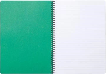 Een Clairefontaine FOREVER spiraalschrift, gerecycleerd, A4, 90g, 120 bladzijden, gelijnd, groen koop je bij Muys Kantoor & Kado