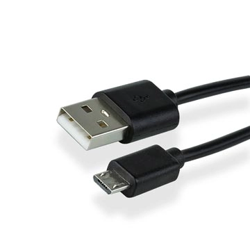 Een Greenmouse kabel, USB-A naar micro-USB, 1 m, zwart koop je bij Muys Kantoor & Kado