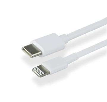 Een Greenmouse Lightning USB-C kabel, USB-C naar 8-pin, 1 m, wit koop je bij Muys Kantoor & Kado