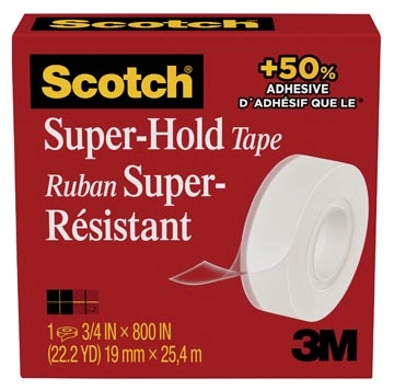 Een Scotch plakband Super Hold, ft 19 mm x 25,4 m, pak van 6 rollen koop je bij Muys Kantoor & Kado