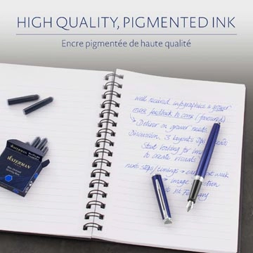 Een Waterman inktpatronen Standard, blauw (Serenity), blister van 36 stuks koop je bij Muys Kantoor & Kado