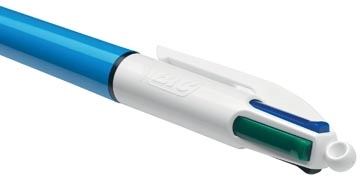 Een Bic 4 Colours Original 4-kleurenbalpen, 0,32 mm, klassieke inktkleuren, lichaam blauw koop je bij Muys Kantoor & Kado