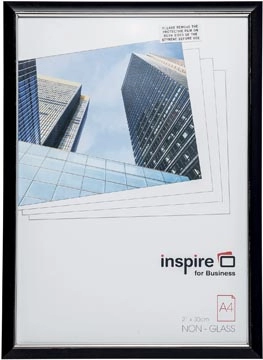 Een Inspire for Business fotokader Easyloader, zwart, ft A4 koop je bij Muys Kantoor & Kado