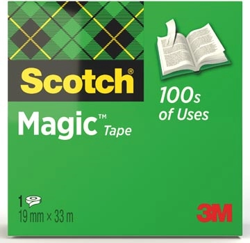 Een Scotch plakband Magic Tape ft 19 mm x 33 m koop je bij Muys Kantoor & Kado