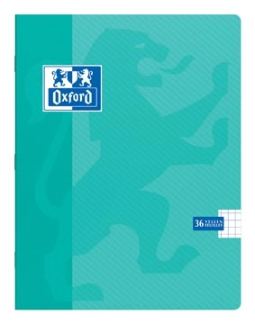 Een Oxford School schrift, ft A5, 72 bladzijden, geruit 5 mm, geassorteerde kleuren koop je bij Muys Kantoor & Kado