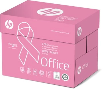 Een HP Office Pink Ream kopieerpapier, ft A4, 80 g, pak van 500 vel koop je bij Muys Kantoor & Kado