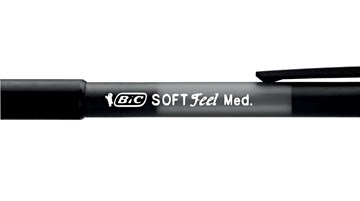 Een Bic balpen Soft Feel Clic Grip zwart koop je bij Muys Kantoor & Kado