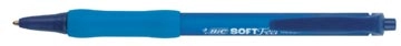 Een Bic balpen Soft Feel Clic Grip blauw koop je bij Muys Kantoor & Kado