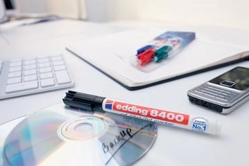 Een Edding permanent marker voor CD/DVD/BD e-8400 blauw koop je bij Muys Kantoor & Kado