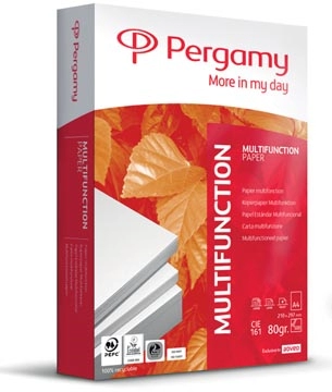 Een Pergamy Multifunction printpapier ft A4, 80 g, pak van 500 vel koop je bij Muys Kantoor & Kado