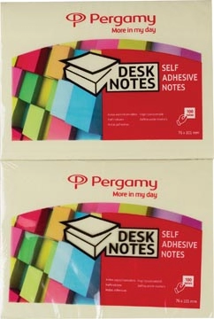 Een Pergamy notes ft 76 x 101 mm, geel koop je bij Muys Kantoor & Kado