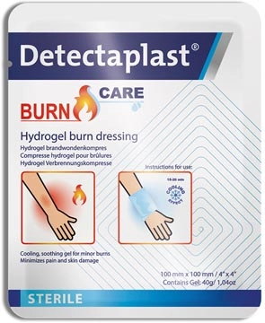 Een Detectaplast Burn Care hydrogel compres voor brandwonden, ft 10 x 10 cm koop je bij Muys Kantoor & Kado