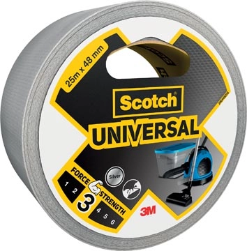 Een Scotch ducttape Universal, ft 48 mm x 25 m, zilver koop je bij Muys Kantoor & Kado