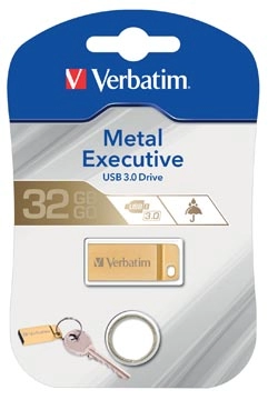 Een Verbatim Metal Executive USB 3.0 stick, 32 GB koop je bij Muys Kantoor & Kado