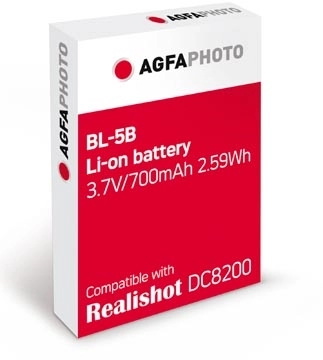 Een AgfaPhoto reserve batterij voor digitaal fototoestel DC8200 koop je bij Muys Kantoor & Kado