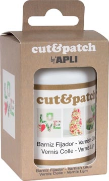 Een Apli vernislijm Cut & Patch, flacon van 100 ml koop je bij Muys Kantoor & Kado