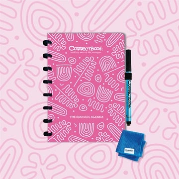 Een Correctbook Endless Agenda A5, uitwisbaar / herbruikbaar, Blossom Pink (roze) koop je bij Muys Kantoor & Kado