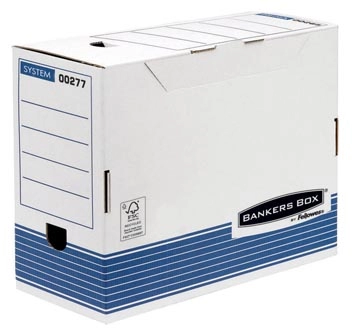 Een Bankers Box System transfer archiefdoos, ft A4, rug van 15 cm, blauw koop je bij Muys Kantoor & Kado