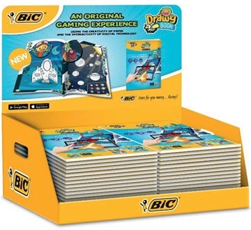 Een Bic Kids kleurboek Drawy Book, display met 20 stuks koop je bij Muys Kantoor & Kado