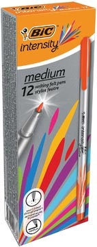 Een Bic fineliner Intensity, medium, oranje koop je bij Muys Kantoor & Kado